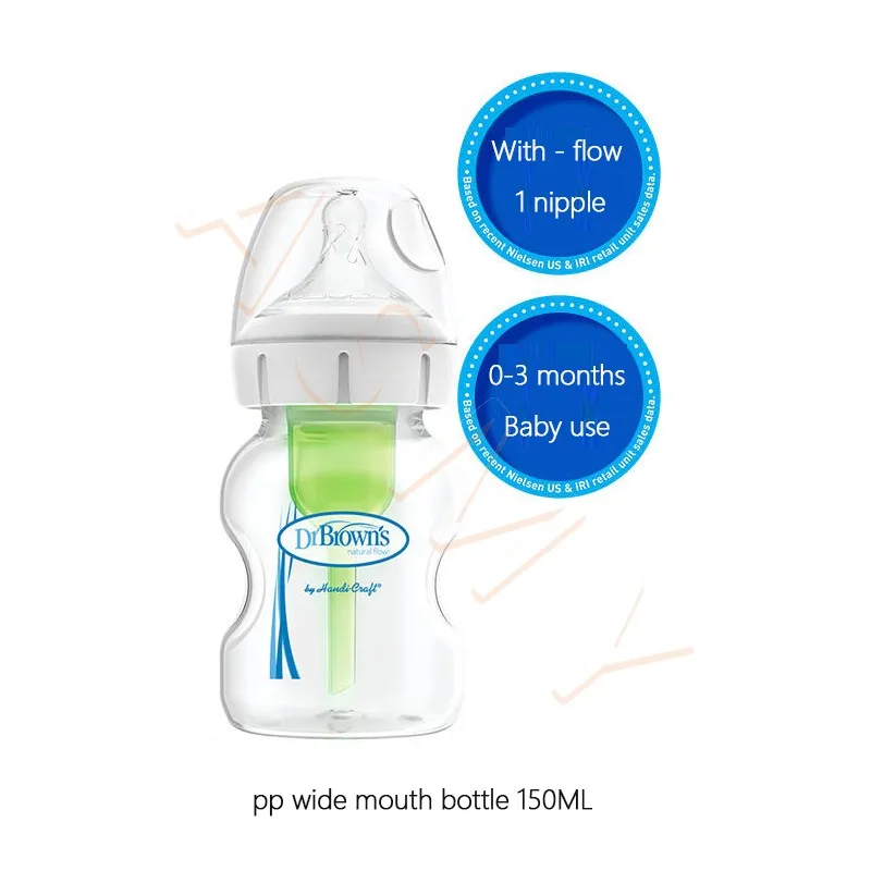 Dr. Brown\'s newborn baby bottle / 150ML  270ML  / Wide mouth/PP baby bottle