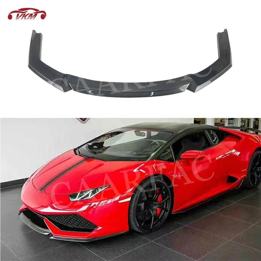 

Dry Carbon fiber / FRP Front Bumper Lip Chin Spoiler case For Lamborghini Huracan LP610-4 2014-2016 V Style Spoiler