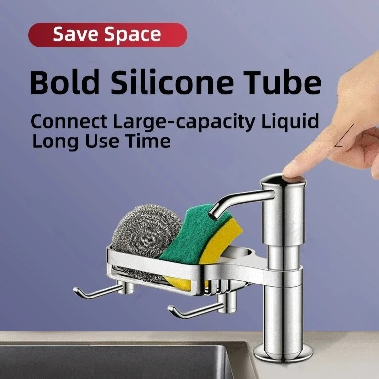 المطبخ المنزلية بالوعة موزع الصابون بالوعة موزع الصابون مع صينية هوك تمديد أنبوب المنظفات غسل الصحون توزيع الصابون السائل