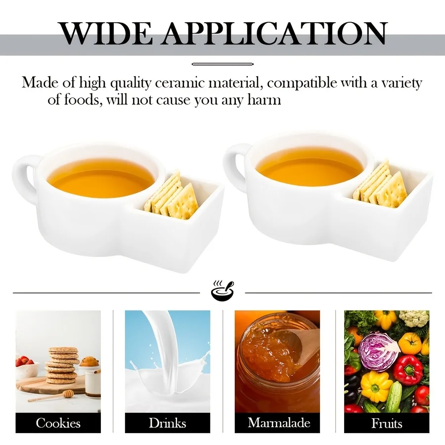 Large Capacity 3 in 1 Cookie Mug Breakfast Coffee Cup Face Mug Wholesale