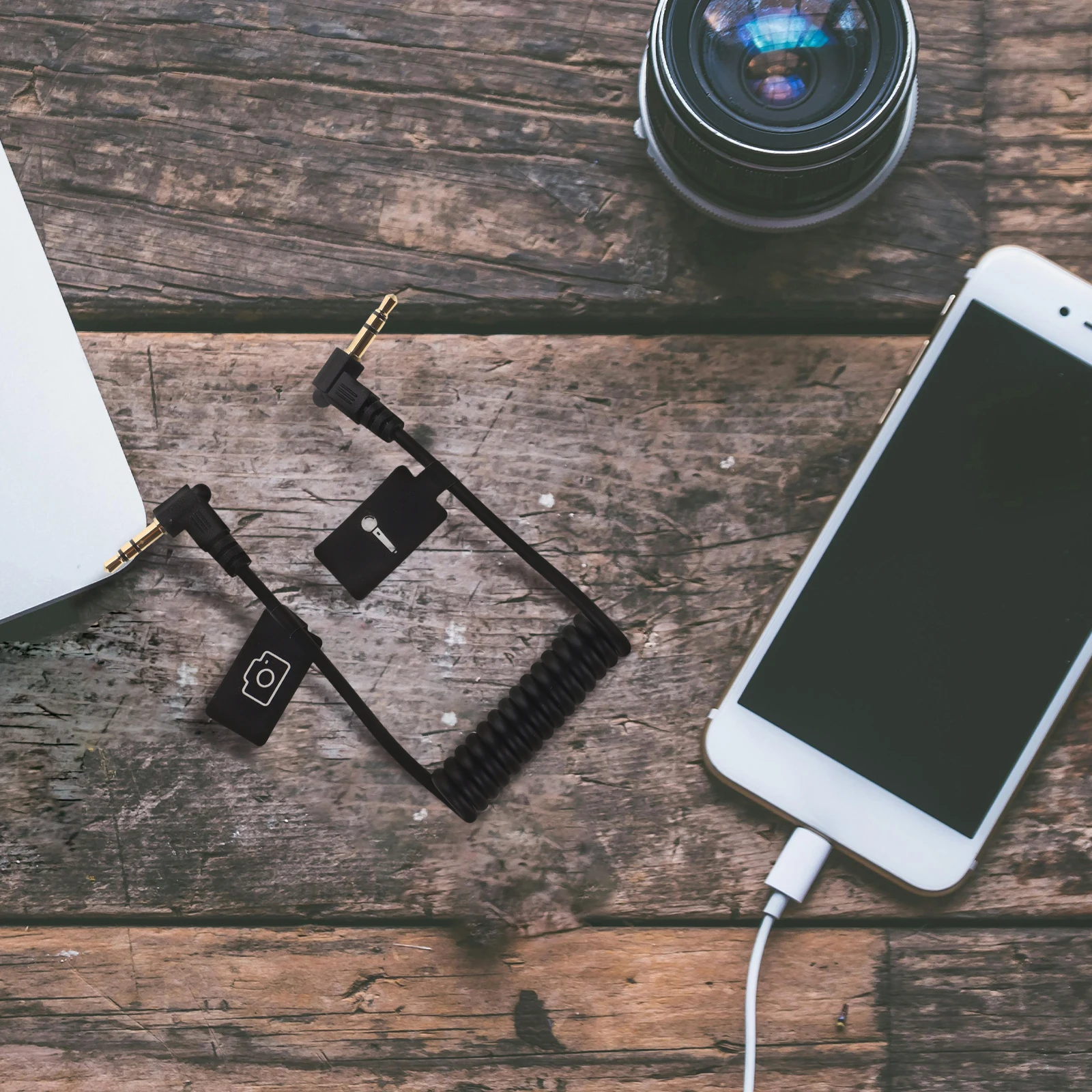 

2Pcs 3.5mm Trs to Trrs Microphone Cable for Smartphone Dslr Universal Audio Adapter High-Definition Sound Transmission Stable