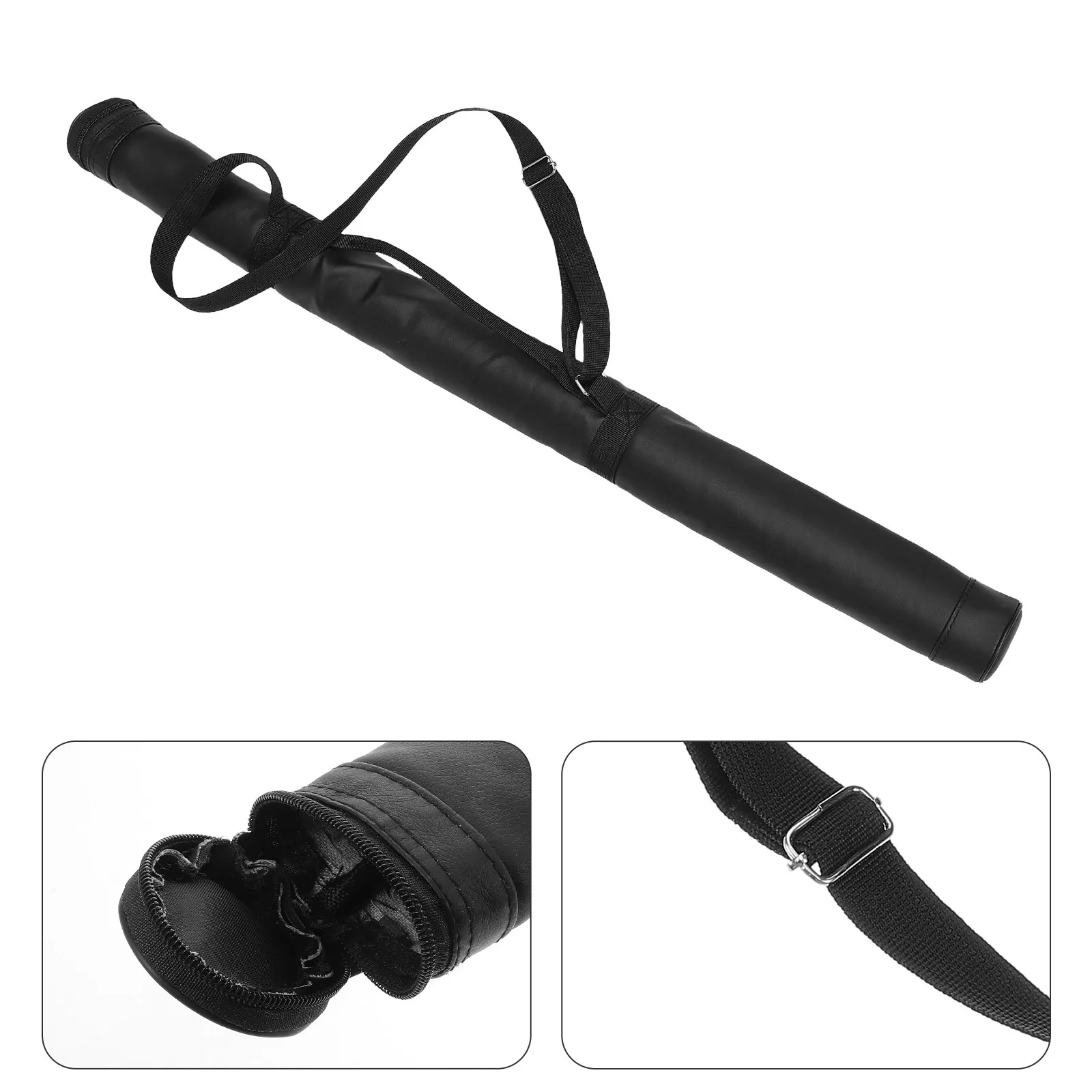 

Baseball Bat Bag PU Material Portable Shoulder Strap Carrying Case Large Capacity Baseball Equipment Organizer Protective Pouch