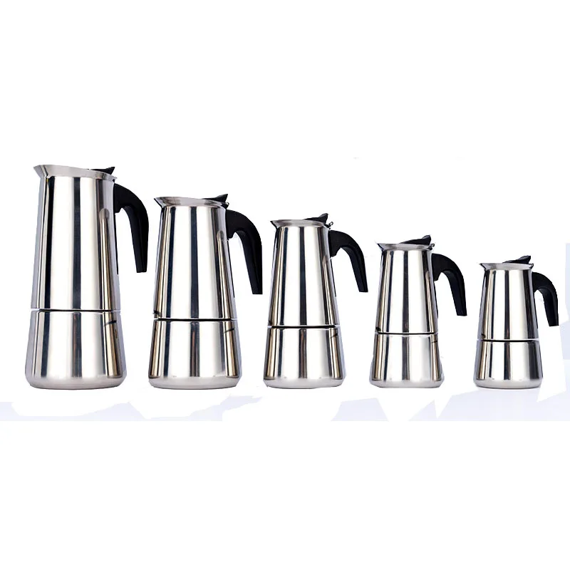 Stainless Steel Coffee Maker Mocha Espresso Latte Stovetop  Percolator Tool Home Use