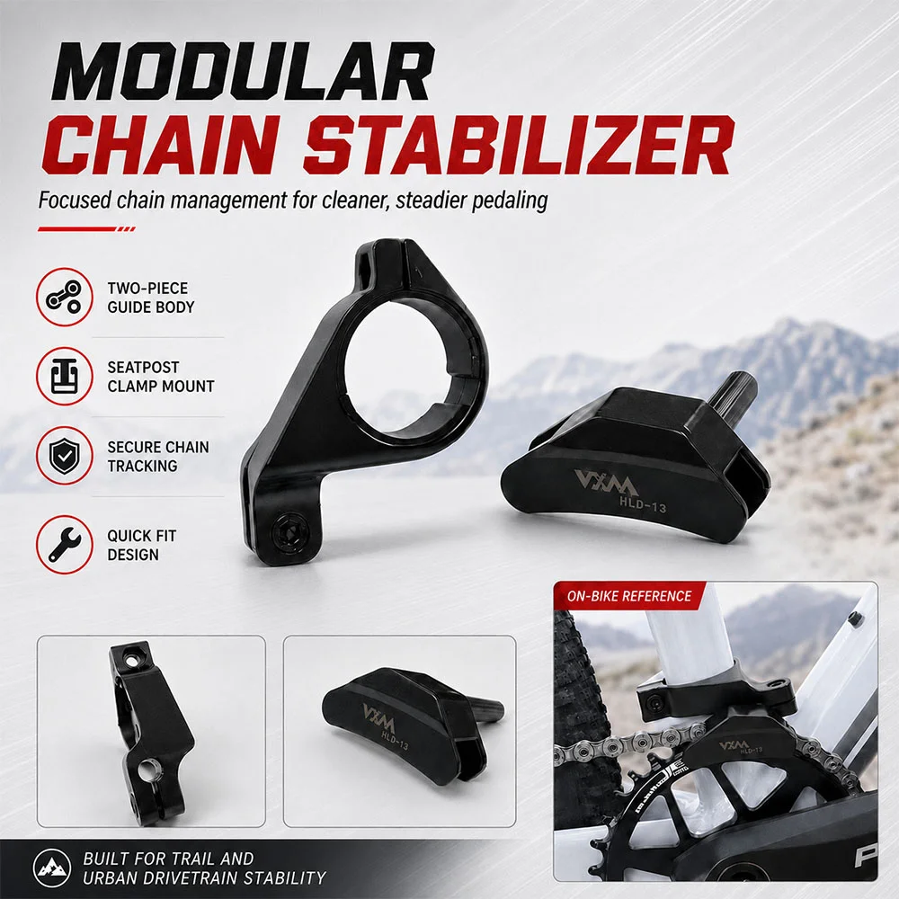 MTB Bicycle Chain Guide Positive And Negative Tooth Chain Stabilizer To Prevent Chain Drop for Mountain Road Bike