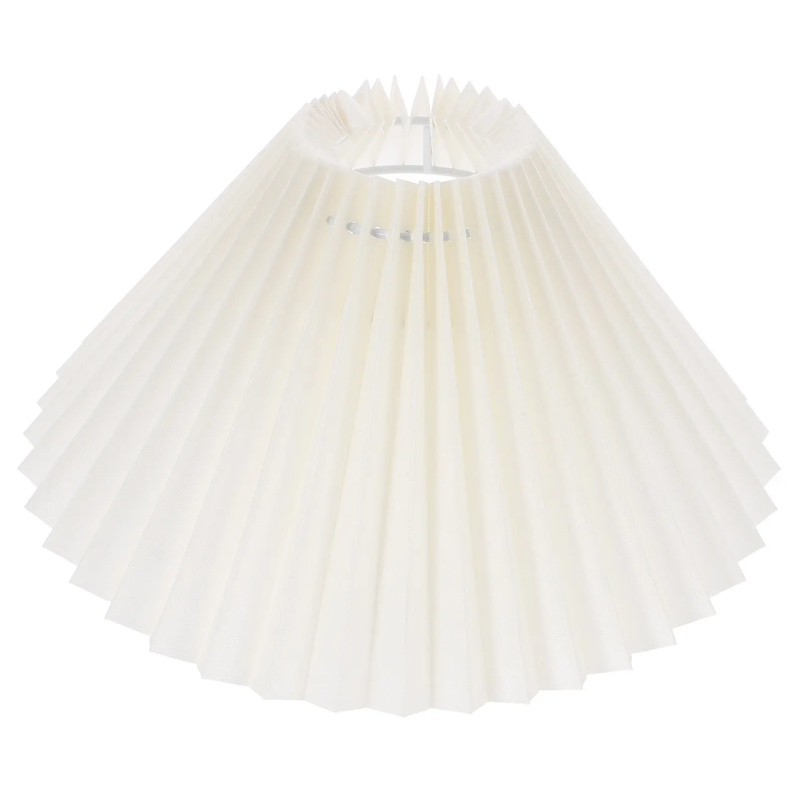 

Pleated Lamp Shade Fabric Replacement Stable Structure for Floor Table Lamp Light Cover Eye Protection Cozy Atmosphere
