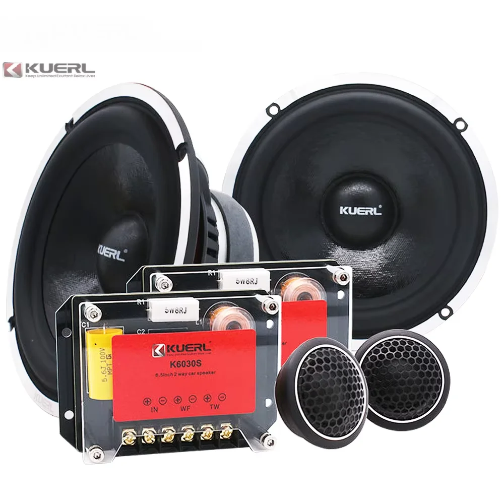 China Manufacturer Supplier 6.5 Inch 2-way Component Speaker High Quality Car Speakers