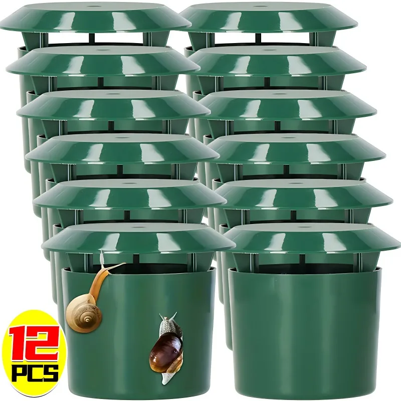 Trampa para caracoles, jaula para lodos ecológica, rechazo de lodos, trampa para Gintrap, herramienta de estación de cebo para plagas reutilizable, Protector de granja y jardín