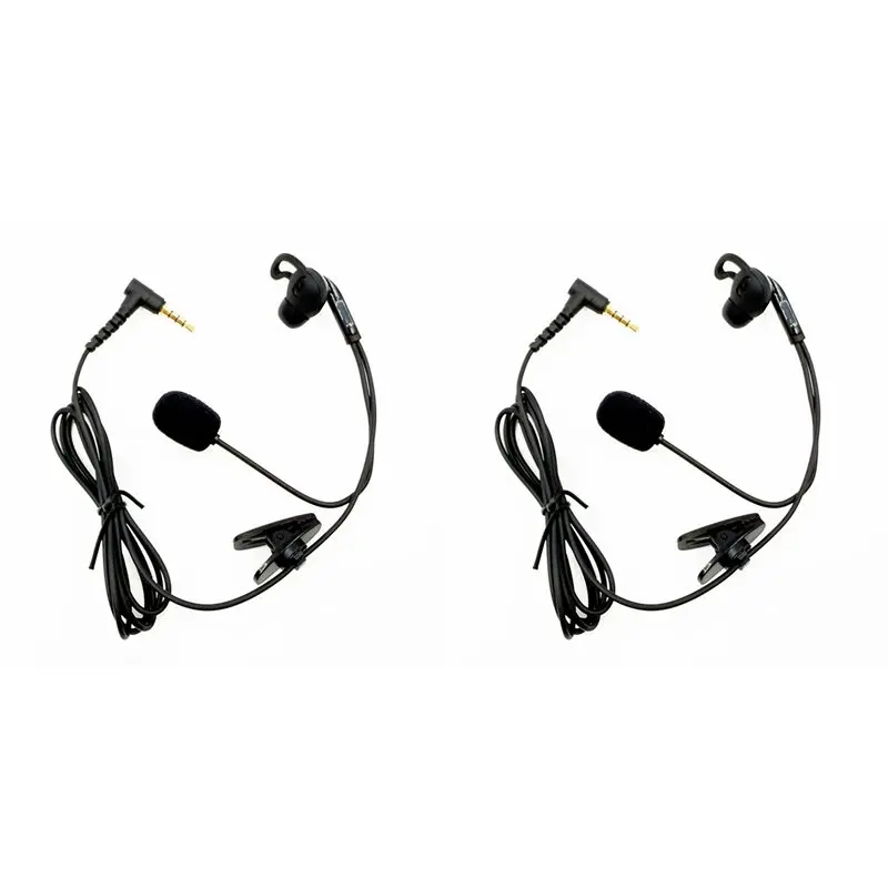 【PHONE ACCESSORY】2Pcs 3.5Mm Plug Elbow Plug Earphone Headphones Motorcycle Helmets Intercom Mic Headset