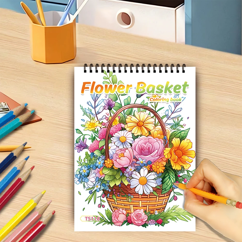 Malbuch für Erwachsene – 30 Blatt, Spiralbindung, speziell für Frauen, 11,2 x 8,3 Zoll, Zeichenbuch, Geburtstagsgeschenk, Geschenk für Feiertagspartys. – Detail 27