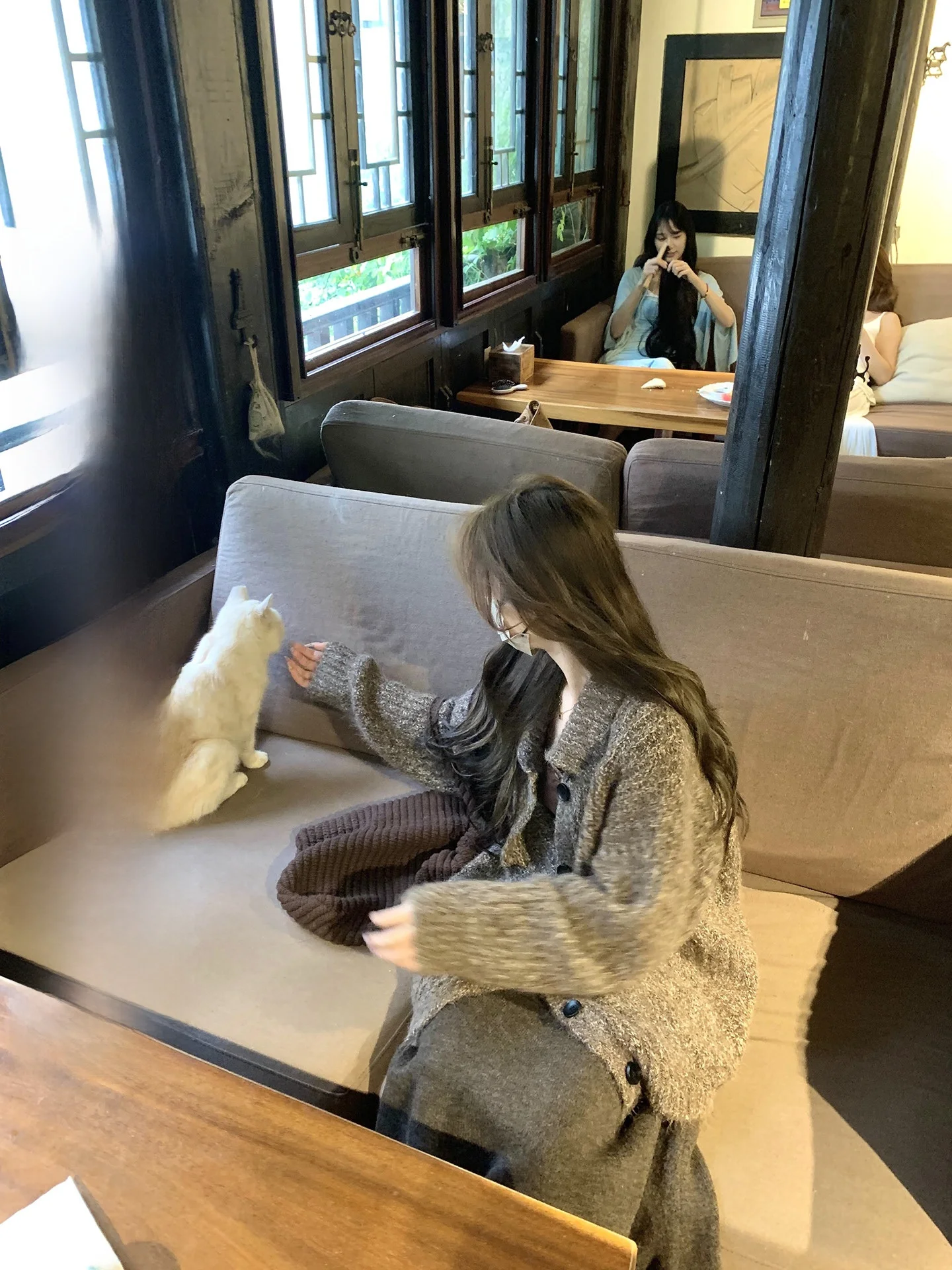 

Женский вязаный кардиган XXIIUU с длинными рукавами и воротником-стойкой, свободный свитер-жакет, осенняя новинка, однотонный