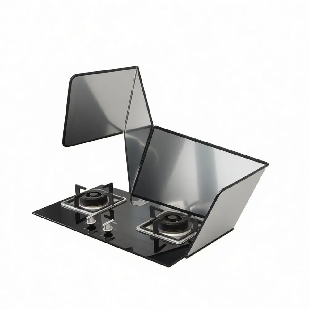 Kitchen Oil Splatter Screen Galvanized Metal Foldable Guard Heat Resistant Stove Barrier Cooking Cleanup Protection Board