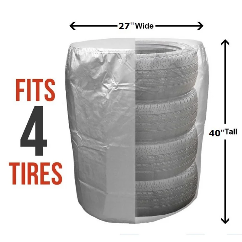 2025 Storage Bag Car 4 Tires Snow Tire Cover Spare Tire Cover 420D Oxford Cloth Wheel Tire Cover Protective Cover