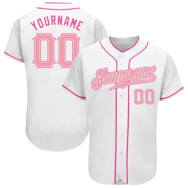 Custom Pink Baseball Jersey Men and Women Section Shirt 3D Printed Shirt Casual Team Shirts Hip Hop Unisex Tops