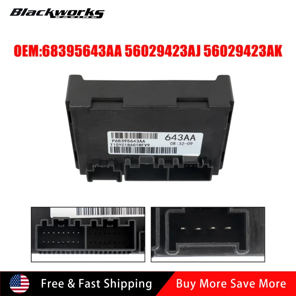 

68395643AA 56029423AJ Модуль управления раздаточной коробкой, подходит для Jeep Grand Cherokee 2011 2012 2013 56029423AK, черный