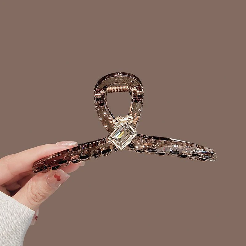 Haars pange Grab Clip Südkorea Dongdaemun Quadrat Kristall funkelnden Diamant Haars pange Hai Clip High-End-Clip Haarschmuck