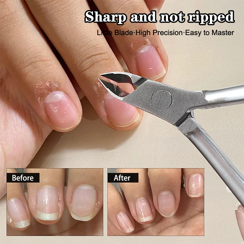 

Триммер для кутикулы из нержавеющей стали, профессиональные кусачки для удаления ногтей, маникюрные товары, ногти на ногах, омертвевшая кожа ногтей