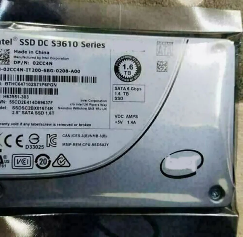 Intel SATA III SSD ، S3610 Series ، DC "، ، SSDSC2BX016T4R ، DELL