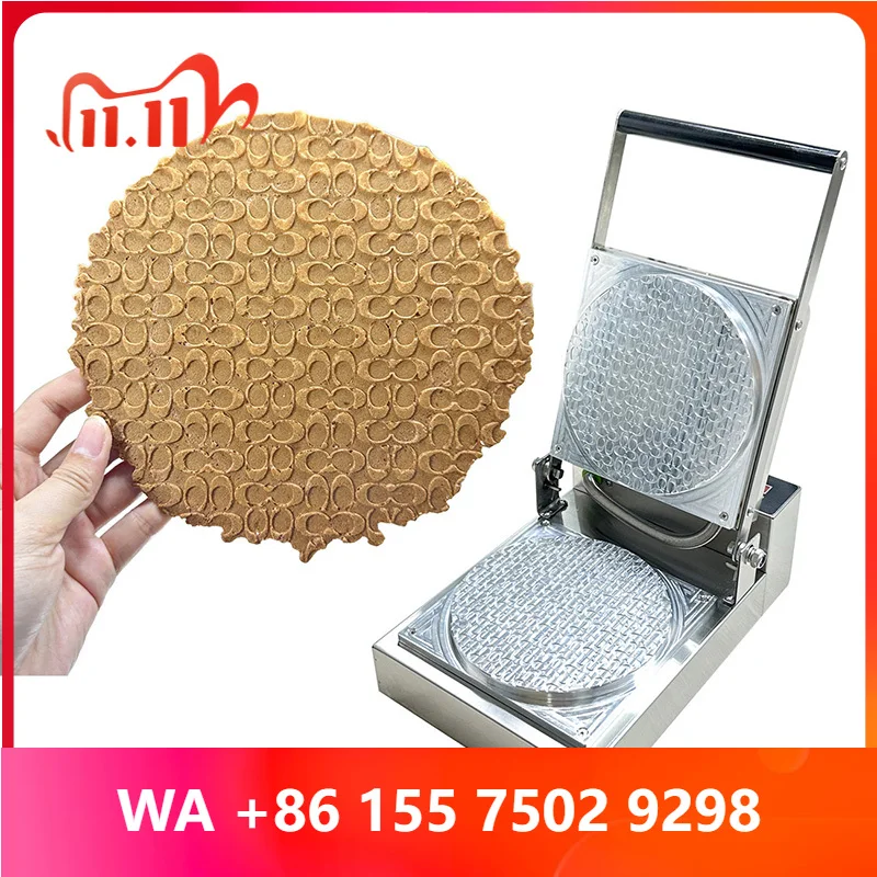 Commercial Italian Gelato Bowl/Cone Maker with Waffle Cone Molds; izle Pattern Molds Aaille