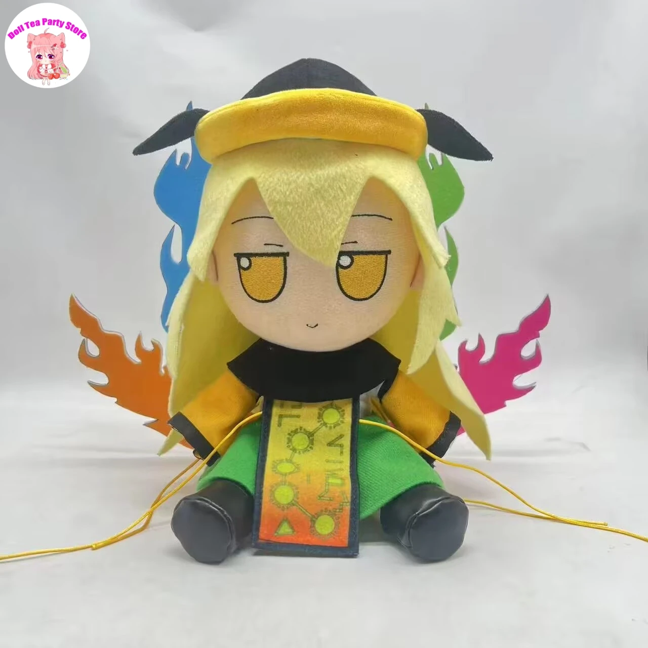 

Fumo Series Touhou Project Matara Okina плюшевая хлопковая кукла косплей милая мультяшная подушка аниме сидящая плюшевая игрушка 20 см подарки