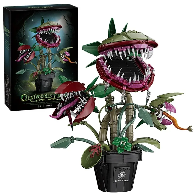

Креативный конструктор «Мясоядное растение в горшке» (МОС-конструктор) – Декор для дома, коллекционные кирпичики, игрушки для детей, подарок