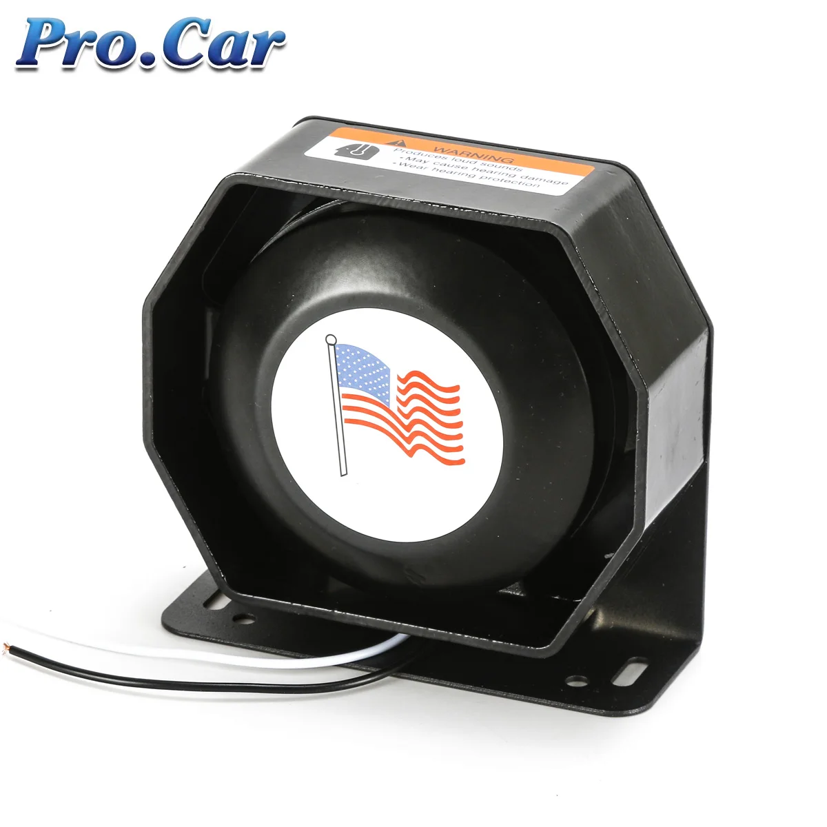 Car Horn Alarm Speaker Universal Emergency Siren Loudspeaker Thin Car Horns 200W 12V 24V