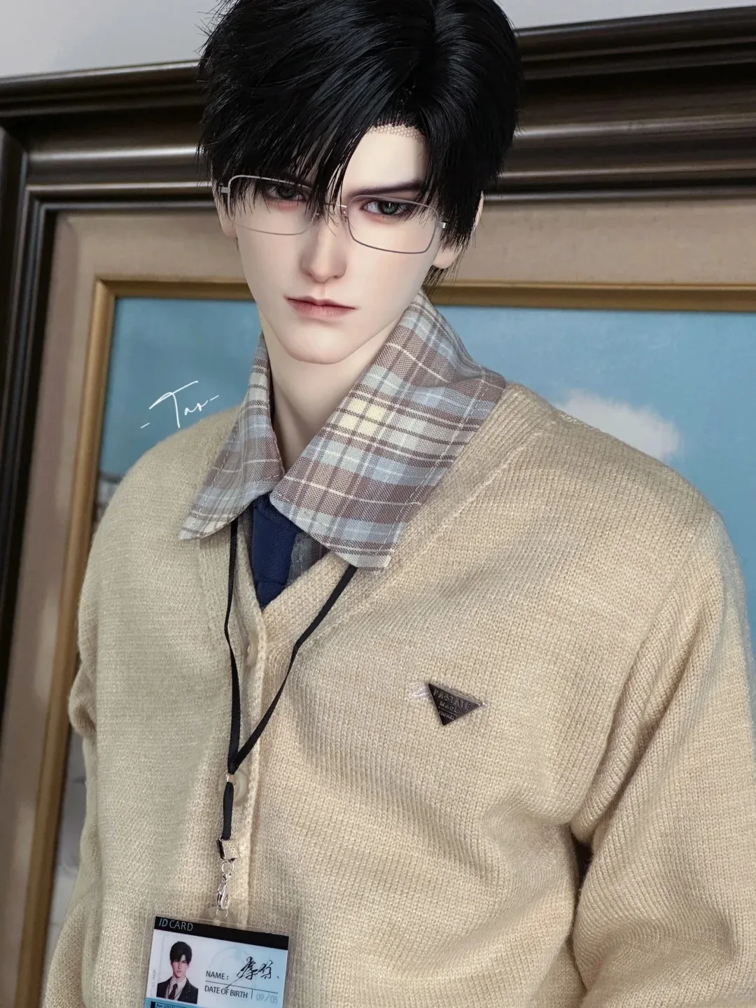 Tête de poupée BJD Li Shen en résine, modèle de jouet à l'échelle 1/3, accessoires faits maison DIY, design pomme de terre, jouet d'art de collection