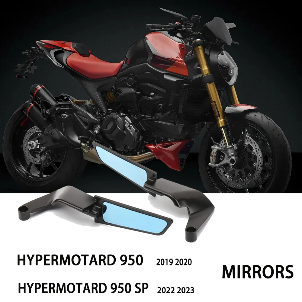 

CNC Aluminium Invisible Mirror For Ducati Hypermotard 950 2019 2020 Hypermotard 950 SP 2022 2023 Rearview Mirror Motorcycle New