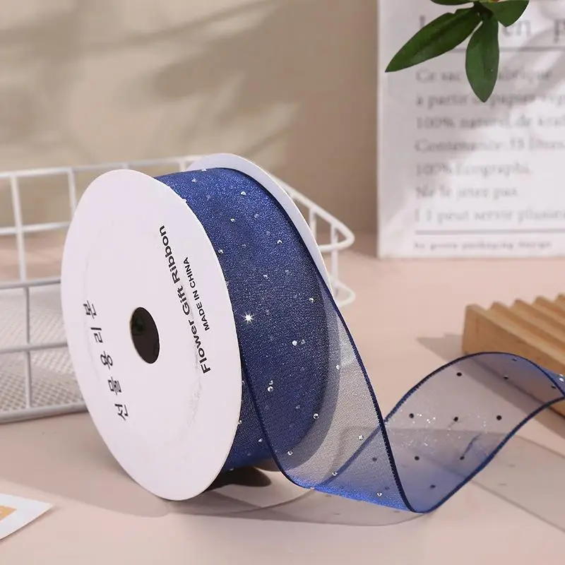 2. 5/4cm Heißprägeband für Haaraccessoires, Organzaband für handgemachte Schleifen, Haarspangen, Kleidungsstücke, Geschenkverpackungen. – Detail 15