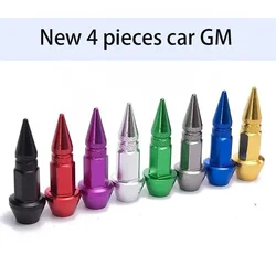 New 4 Pieces Automotive Common Bullet Screws, Pointed Valve Head Valve Covers, Personalized Tuning, Bicycle and Motorcycle Tires