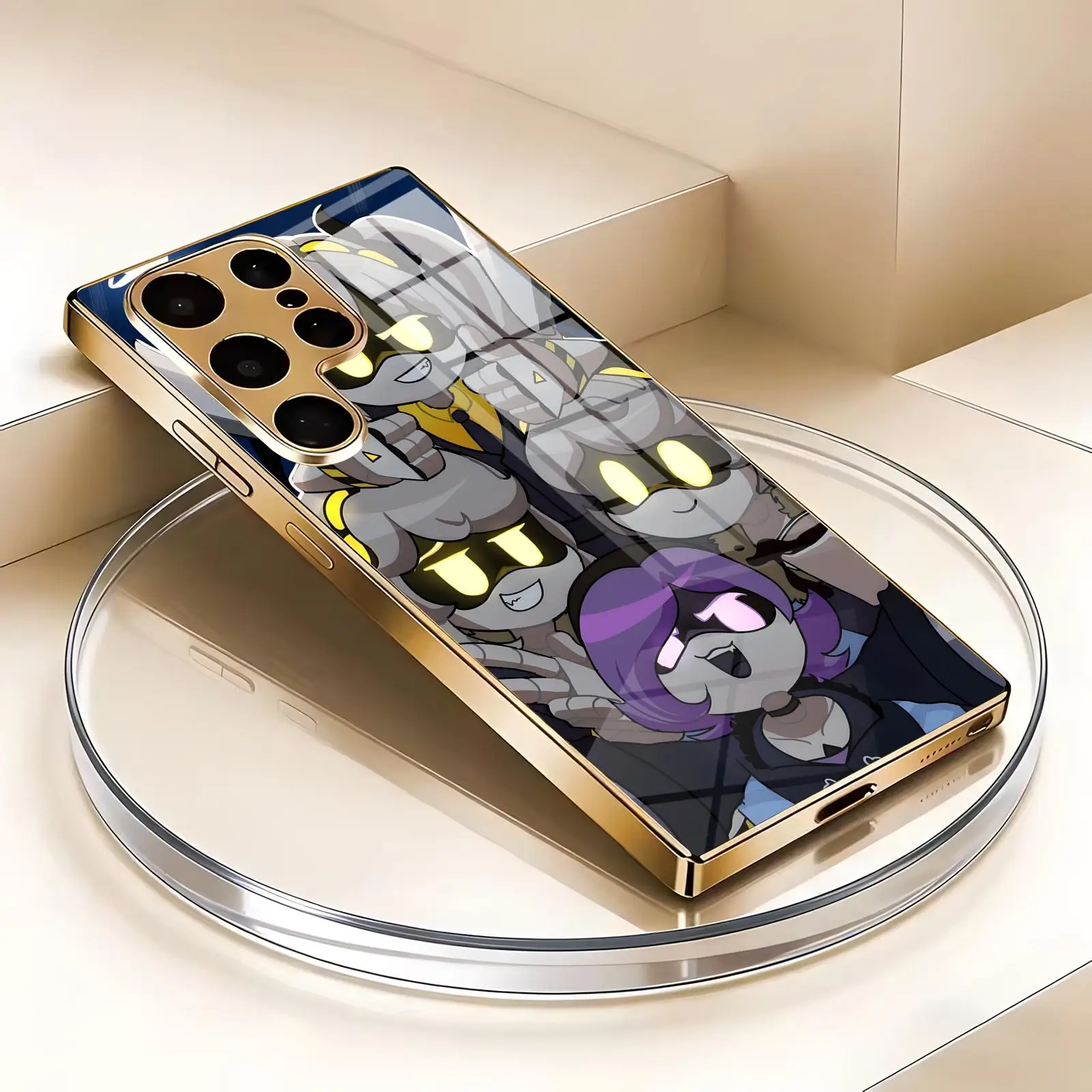 

Game Murder Drones Phone Case For Samsung S26 S25 S24 S23 S22 S21 Plus Ultra Note20 Electroplated glass Phone Case