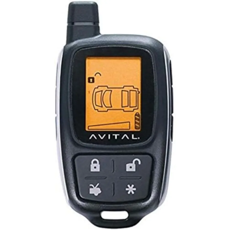 Télécommande de remplacement LCD 2 voies 4 boutons pour systèmes de sécurité de véhicule avec plage améliorée et performances fiables dans l'application automobile