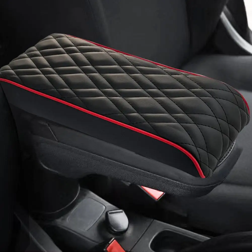 PU Leather Car Armrest Mat Center Console Arm Rest Protection Cushion For MINI Cooper F55 F56 F57 Auto Armrests Storage Box Pad