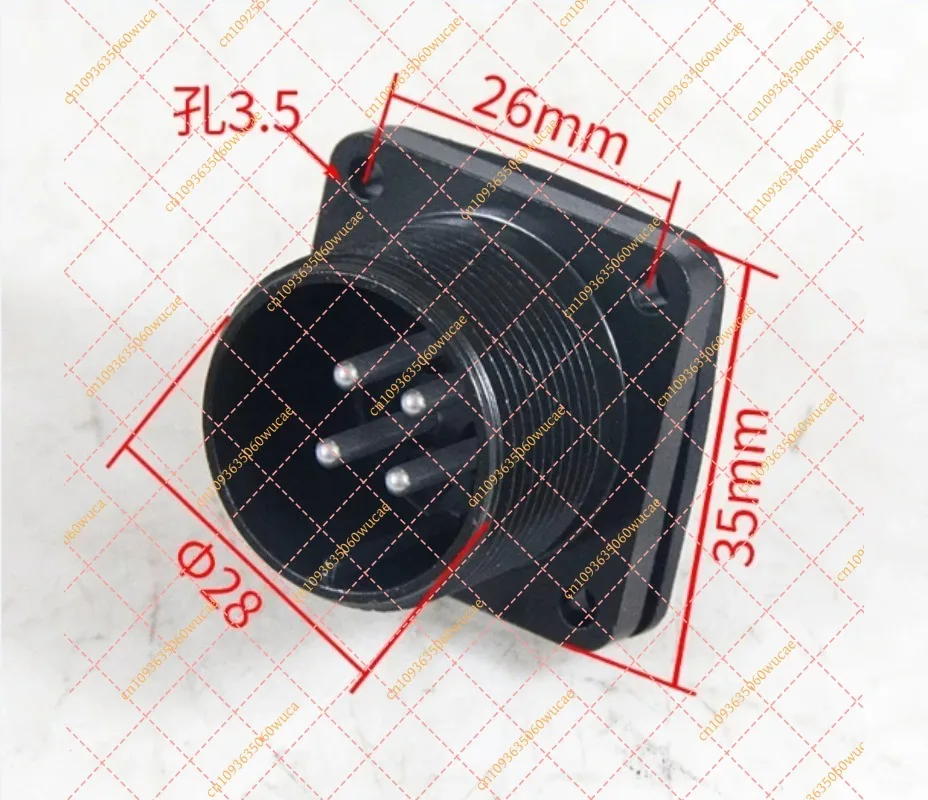 Suitable for Fanuc, Mitsubishi, Panasonic, Yaskawa Delta servo motor cable plug, waterproof and oil-proof power cable 18-10S 22