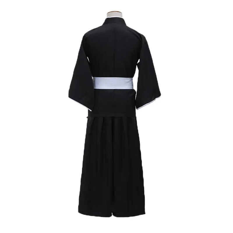 Bleach Kurosaki Ichigo/Kuchiki Rukia / Toushiro Toushirou Die Pa Cosplay Kostuum Outfits Zwart Pak Halloween Party Kleding