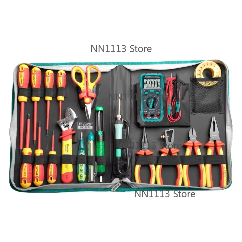 

PK-2810H 1000V Hand Operated Stainless Steel Insulated Electrical Tool Kit for 5G Station and Hydropower Industry