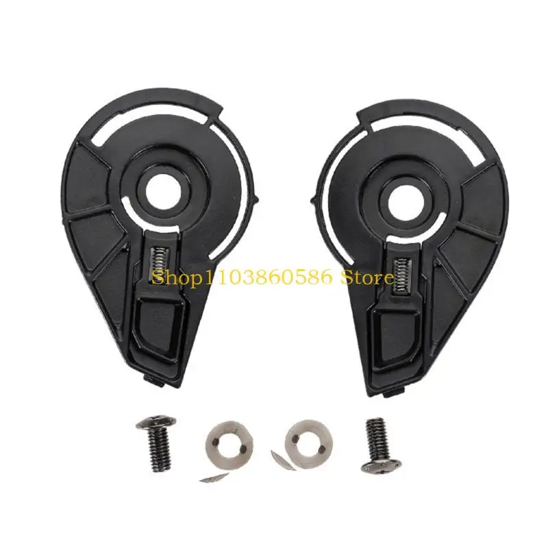

242A 1 Pair Helmets Visors Base Plate with Screw Motorcycle Helmets Face Visors Base for SOMAN 965 PA901 Easy Installation