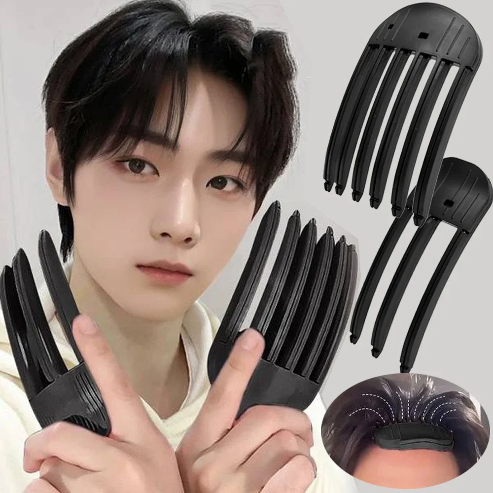 

Волшебная пушистая заколка для завивки челки, зажимы, черный, розовый, фиолетовый, ветровая расческа для скульптуры, женские волосы с корнями, объемный валик для волос