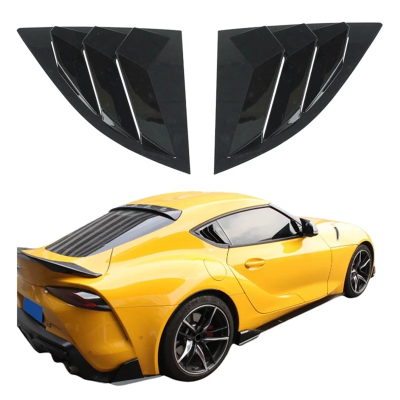 

Стильные жалюзи заднего стекла, треугольная накладка для Toyota Supra GR A90 A91, автомобильные аксессуары