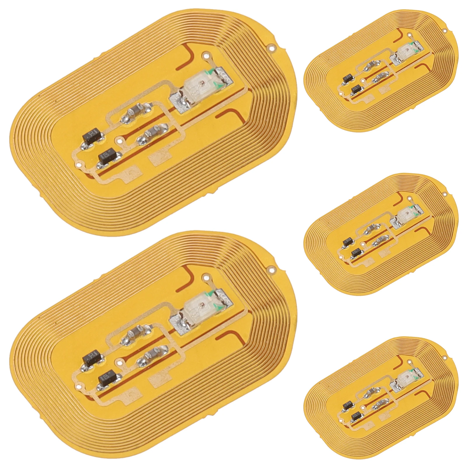 

5Pcs NFC Glow Nail Stickers Lightweight Easy Apply Perfect for DIY Home Salon Nail Art Decoration for Women Manicure Sticker