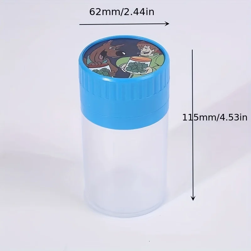 3Layer Plastic Tobacco Mill Multifunctional storage for Smoking spice grinder