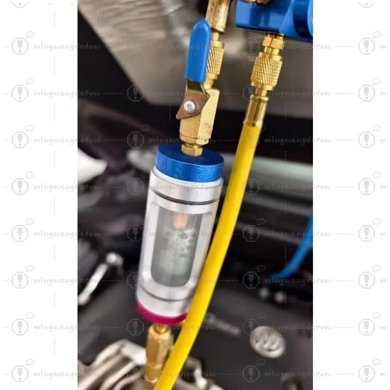Automotive Air Conditioning Refrigeration Oil Filtration Analyzer Tool Refrigerant Oil Purity Detection Purifier Filter
