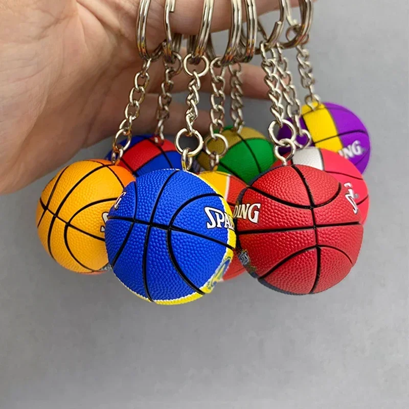 PVC Keychain Basketball Match Team Souvenirs Key Ring for Men Boy Friend Fans Collectible gifts