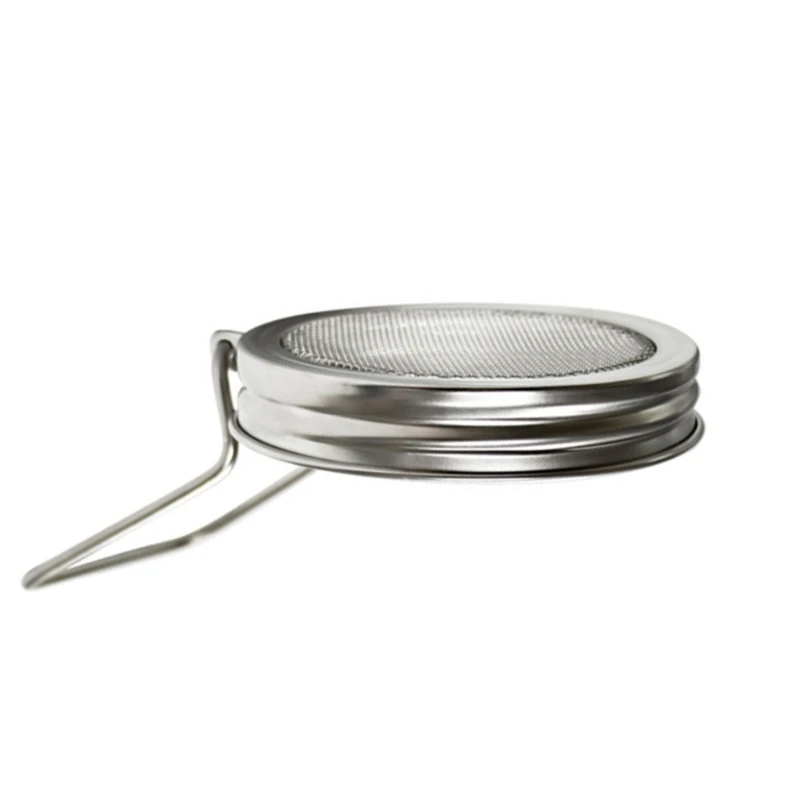 Stainless Steel Jar Lid With Meshes Screen And Seeding Sprouting Cover For Wide Mouth Jar Kitchen Storage Solution J0MC