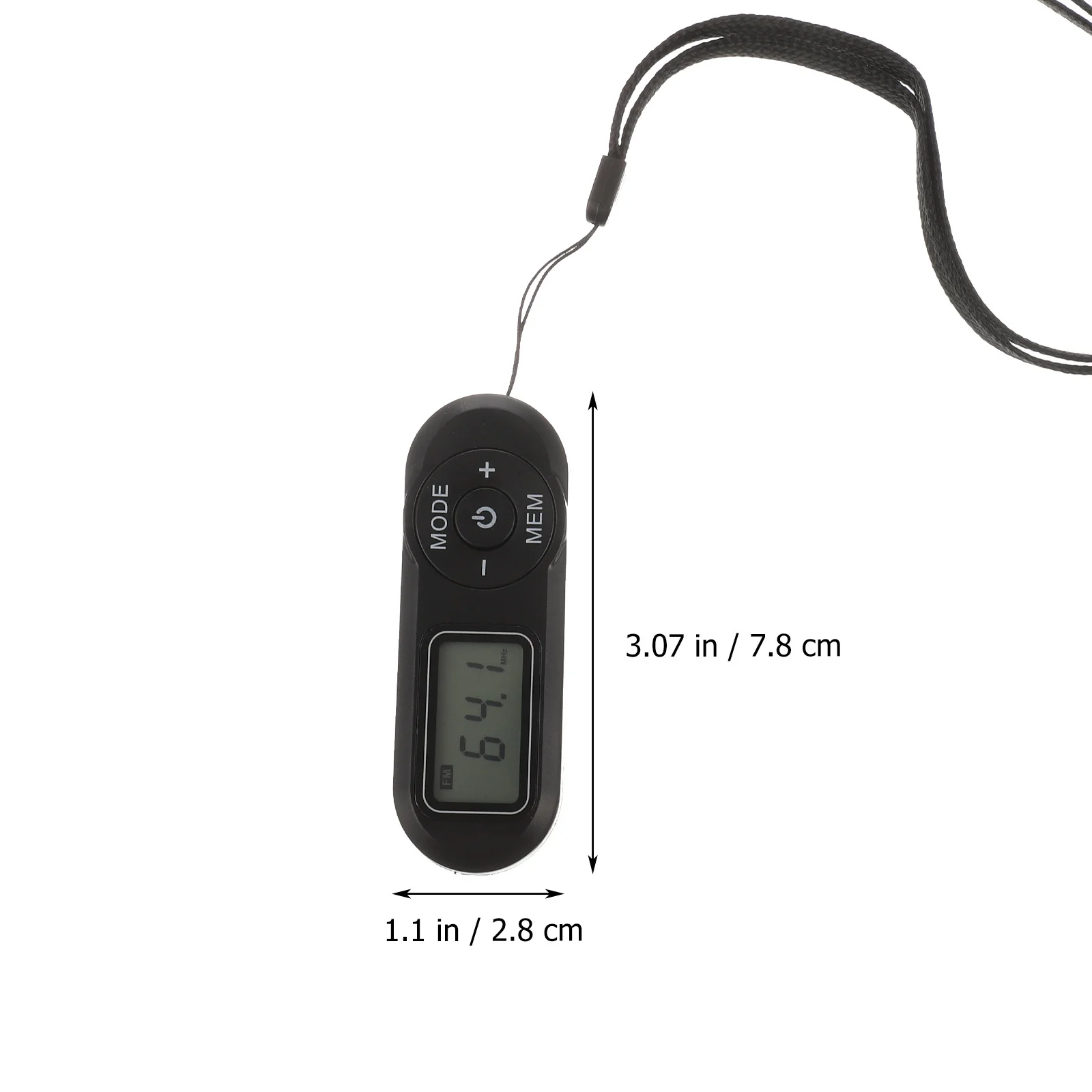

Mini Fm Radio -727 Digital LCD Display Portable Pocket Receiver Dsp Auto -Off Memory Outdoor Use Fm Receiver