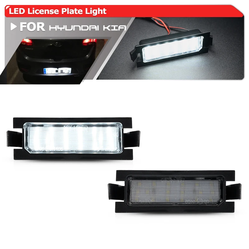 For Kia PRO Ceed 2006 2007 2008 2009 2010 2011 For Hyundai I30 18-SMD Led License Plate Lights Auto Lamp