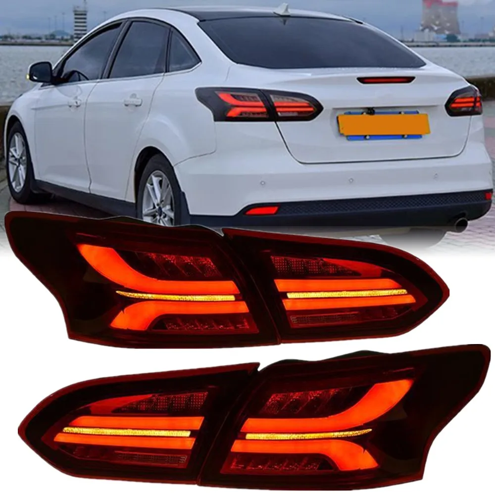 

Car Led Taillight Assembly For Ford Focus Tail Lights Sedan 2015 2016 2017 2018 Accessories Modified Rear Brake Reverse Lights