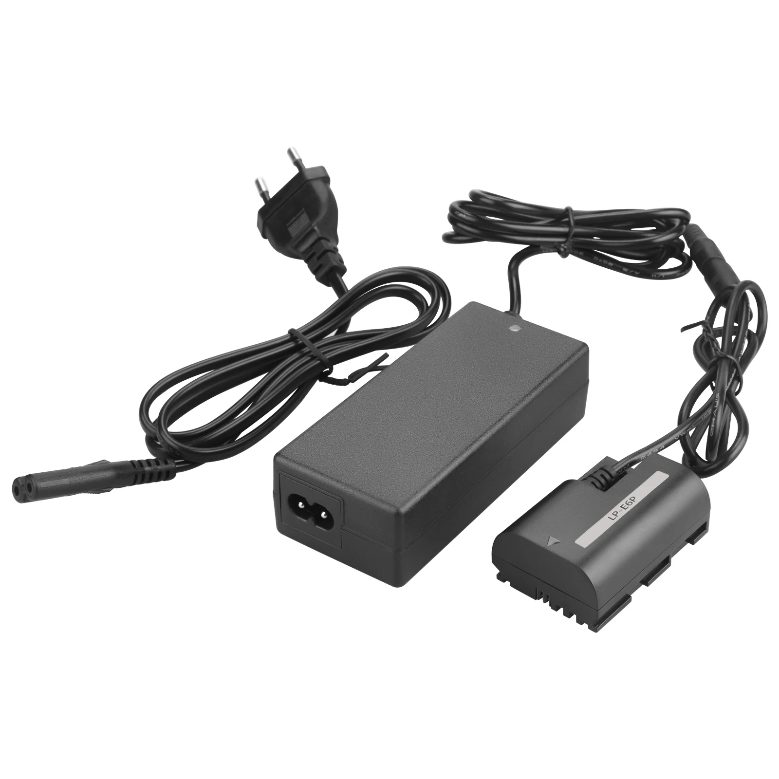 AC Power Adapter Kit LP-E6P LP E6P Dummy Battery for Canon EOS R5 Mark II,R5,R6,R7,R,EOS 5DS R,6D,7D,80D,90D,5D Mark II Mark III