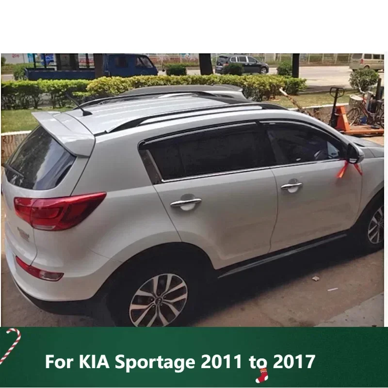 

New！ Rear Wing for KIA Sportage 2011 to 2017 Spoiler Gloss Black Car Tail Fin Accessories