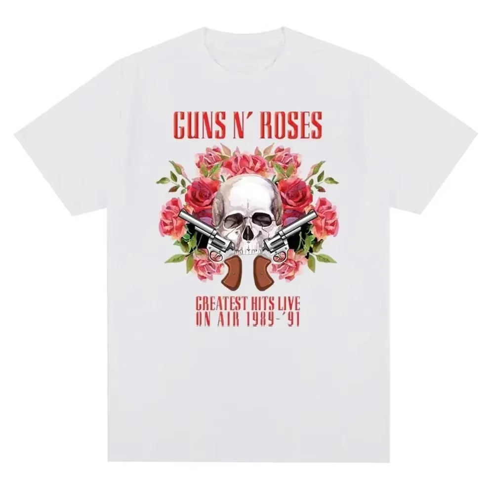 Guns N Roses Graphic Print T Shirt Vintage Rock Band Streetwear Short Sleeve Fashion Crew Neck T Shirt Women Tshirt Unisex - view 5