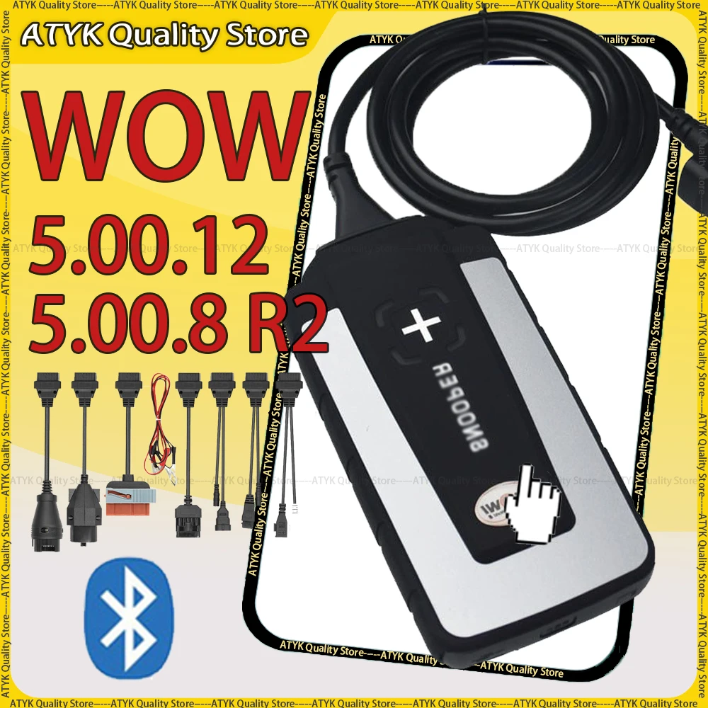 

WOW Wurt-h Snoope-r 5.00.12 5.00.8 R2 Bluetooth With Keygen inspection tools obd2 scanner automotriz ECU Diagnostic Tool delphis